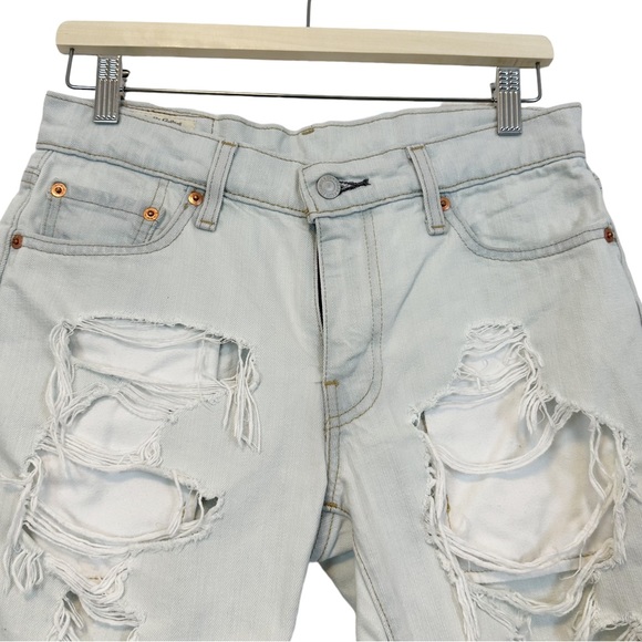 Levi’s | 511 Slim Distressed Shorts Light Wash Size 29 - Picture 4 of 14